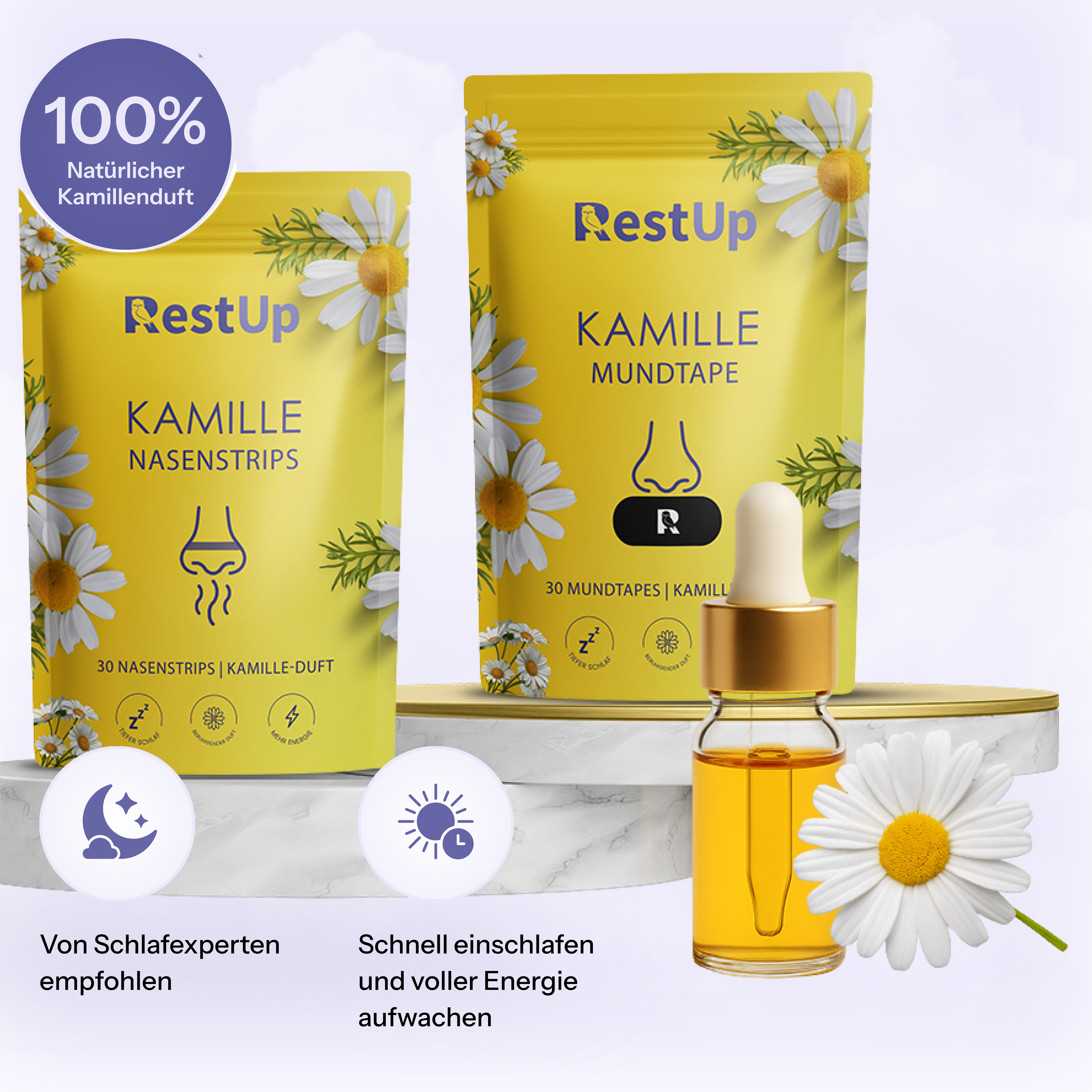 Kamille Bundel Deal | Endlich durchschlafen - Natürlich und ohne Medikamente